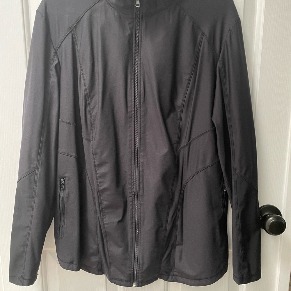 Cherokee FORM Women's Black Scrub Jacket Full Zip XL